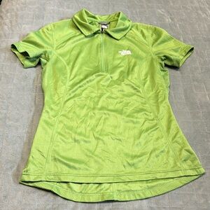 The North Face Short-Sleeve Polo Shirt, Green, Polyester, Running, Size S